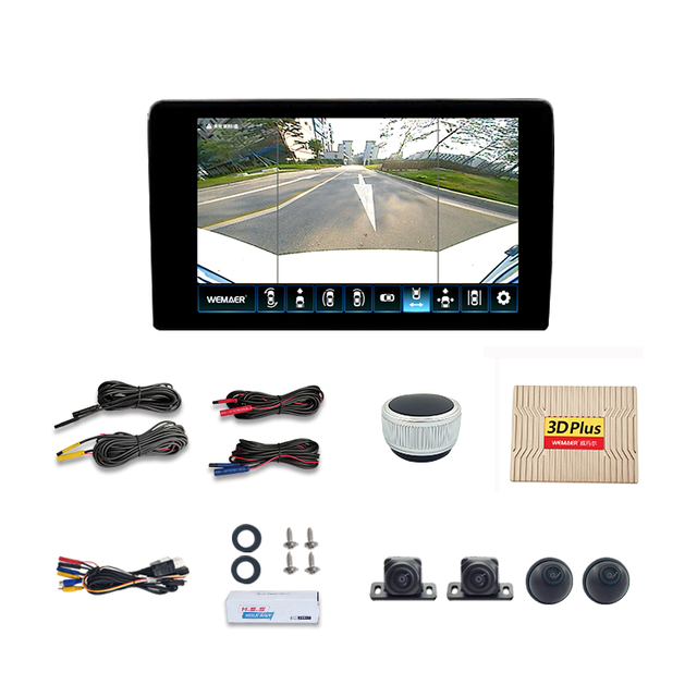 Split Screen AVM 3D 360 Car Camera