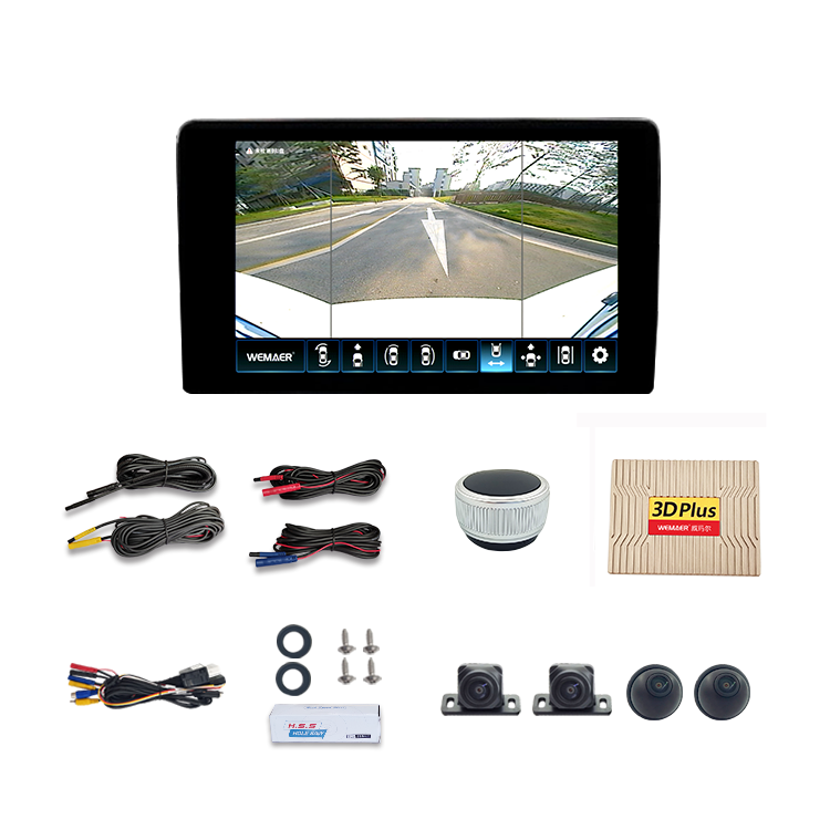 Split Screen AVM 3D 360 Car Camera