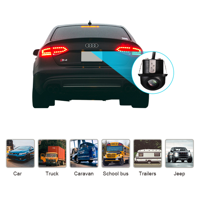 CVBS Universal Waterproof Shockproof Auto-electronics Rear Camera