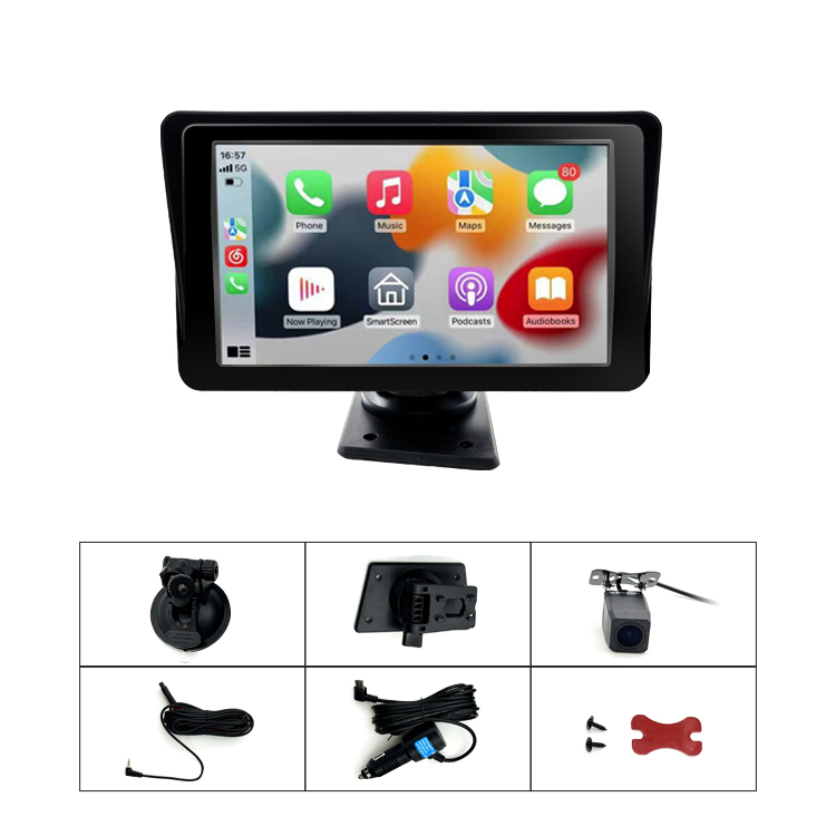 7 Inch Front Rear Dual Driving Recording Carplay