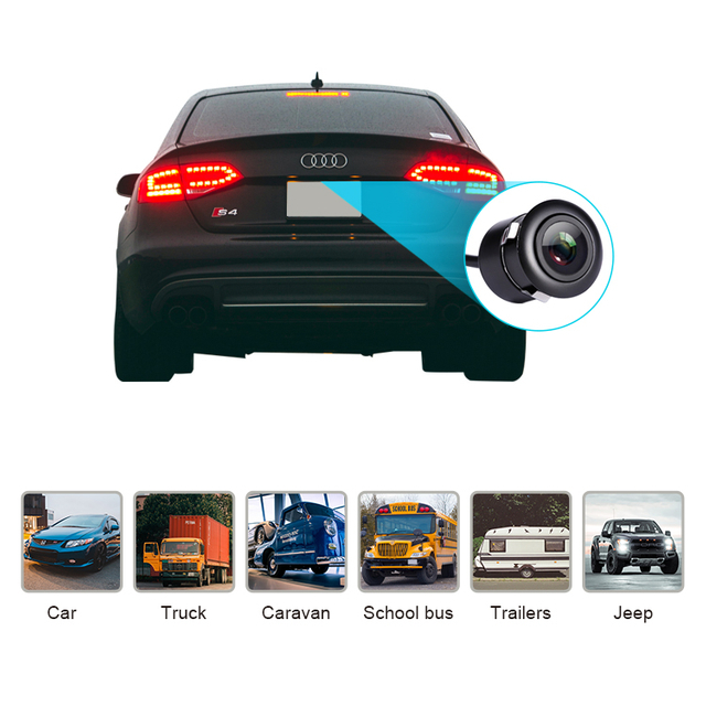 CVBS IR Metal LED Waterproof Rear Camera
