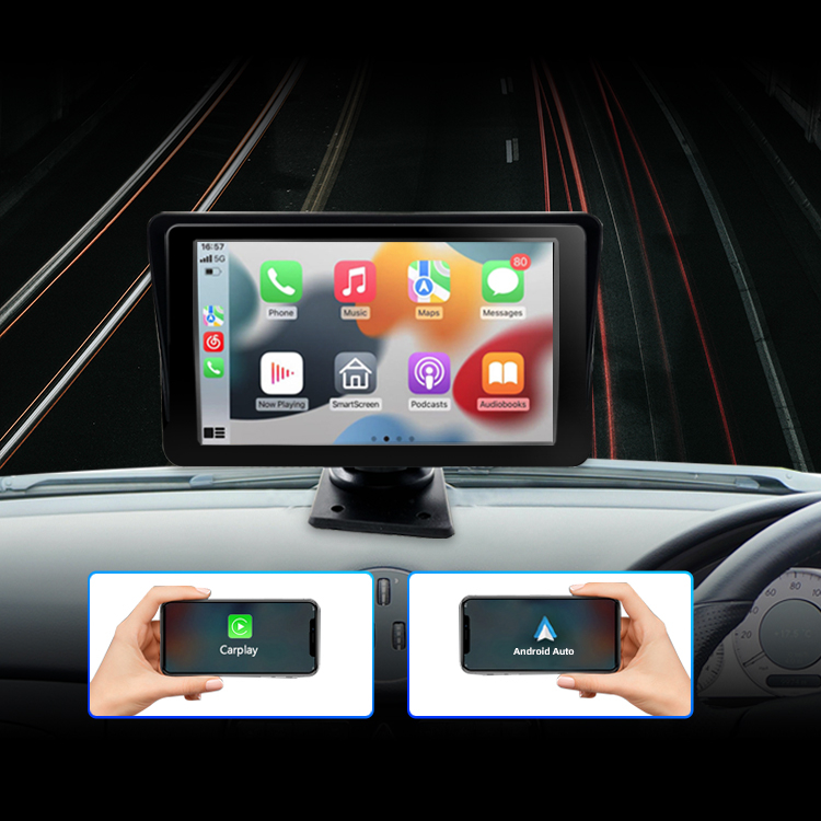 7 Inch Front Rear Dual Voice Control Carplay