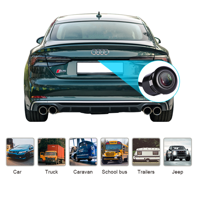 CVBS IR Metal Assist Waterproof Rear Camera