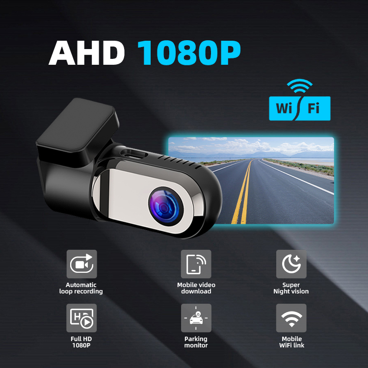 1080P Dash Cam 24 Hours Parking Monitor Wifi APP Control Car Driving Video Recorder With 128G Memory