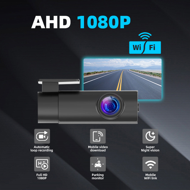 USB ACC Car Recorder 1080P High Resolution Wifi DVR Dash Cam