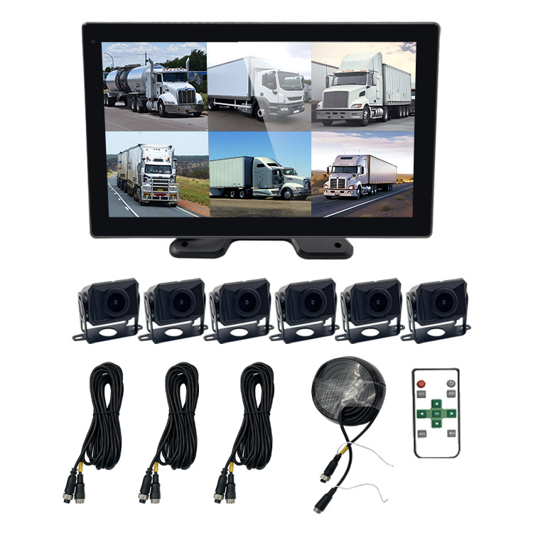 Voice Control 6 Channels Cameras Monitor ADAS Blind Spot BSD System