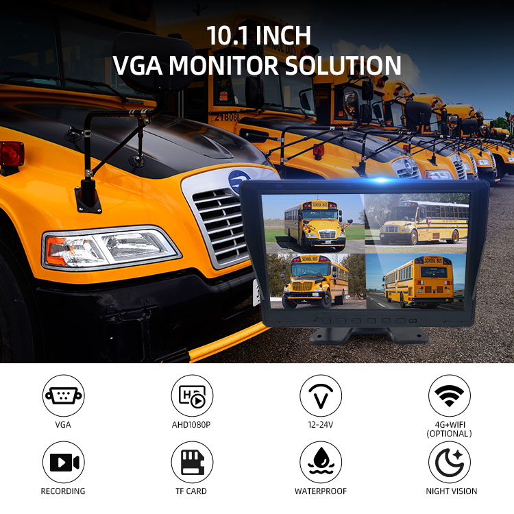 4 Channel Cameras System MDVR 4G CPS Wifi Truck DVR For Bus RV Monitoring