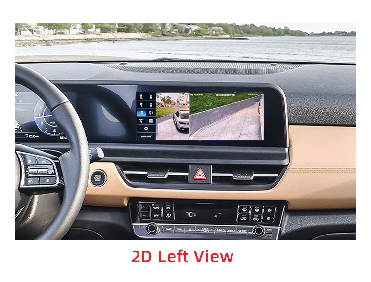 Sistema de cámara de automóvil de 360 grados con decodificador incorporado para Kia Seltos