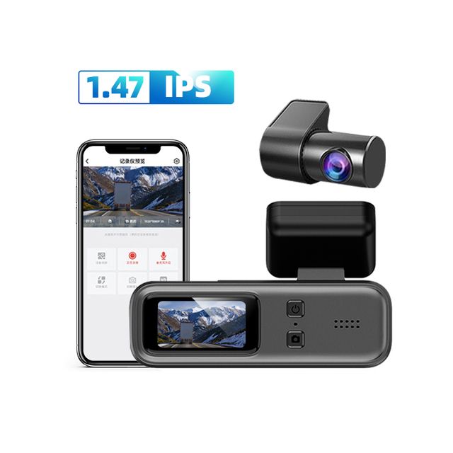WIFI 2K+1080P Dual Channel Car Video Recorder 1.47 Inch IPS Screen Camera DVR Dashcam