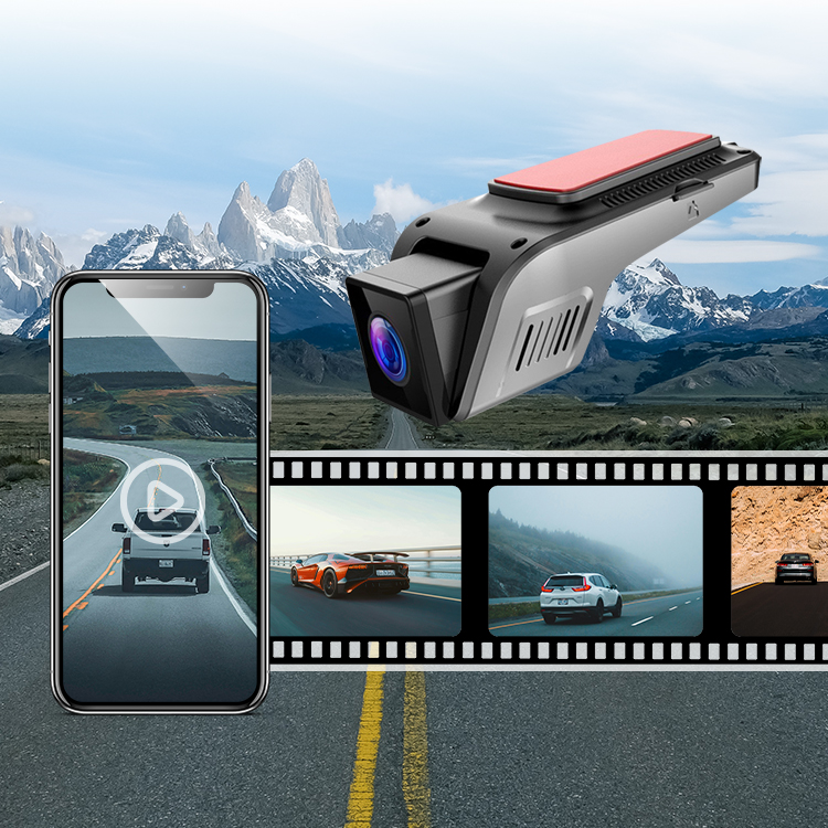 1296P ACC Dash Cam Camera Wifi Car Video Recorder Loop Recording Black Box DVR With 256G