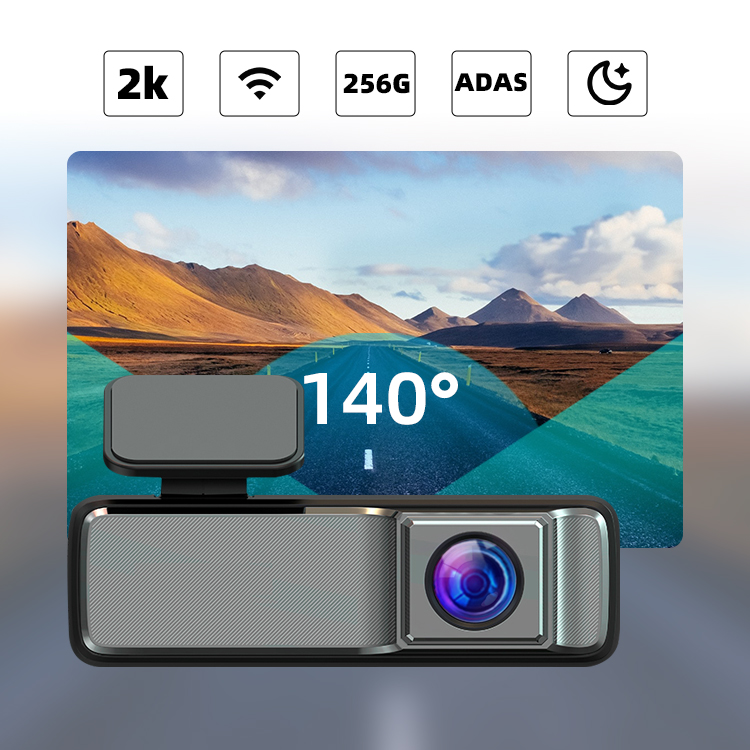 2K 256G Car Dash Camera Wifi Black Box With 24 Hours Parking Monitoring 