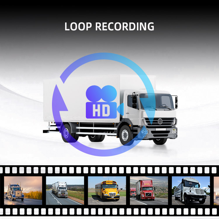 720P 1080P Voice Control 2 Channel Truck Bus RV Camera Monitor System