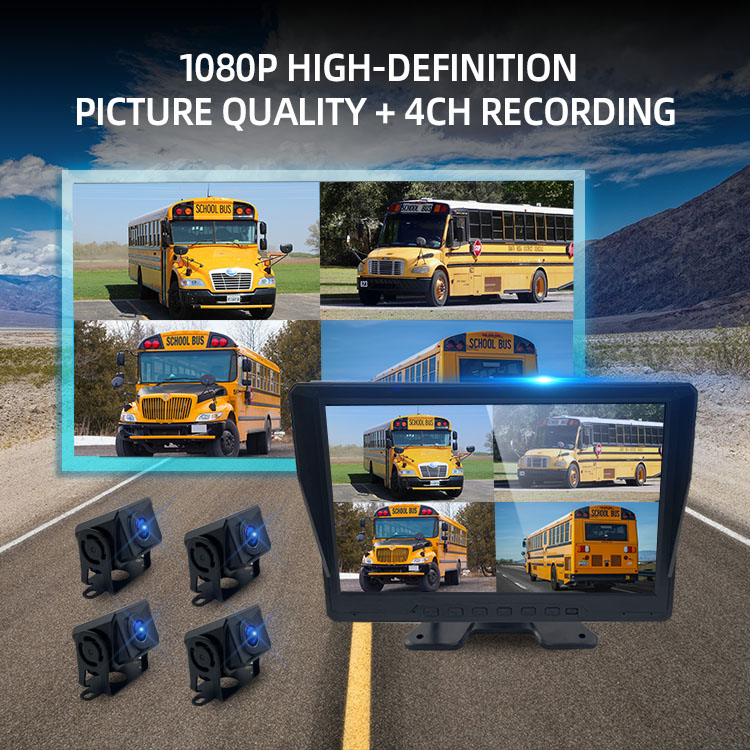 4 Channel Cameras System MDVR 4G CPS Wifi Truck DVR For Bus RV Monitoring