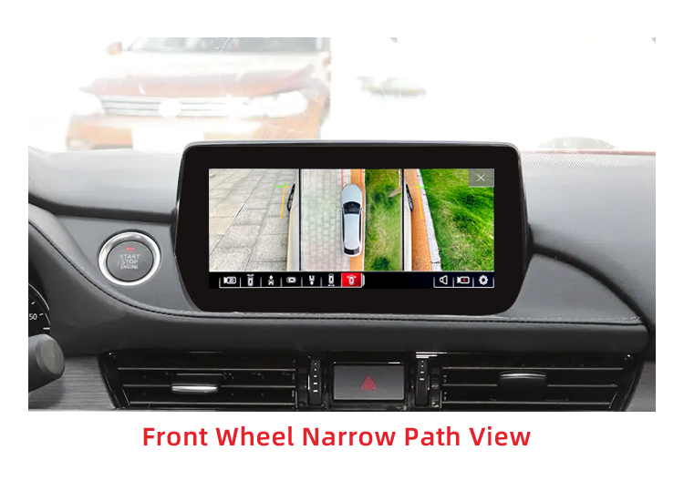 Sistema de cámara de automóvil de 360 grados decodificador incorporado para Mazda 6 y Mazda CX-5