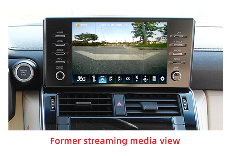 Sistema de cámara de automóvil de 360 grados con decodificador incorporado para Toyota Land Cruiser LC300