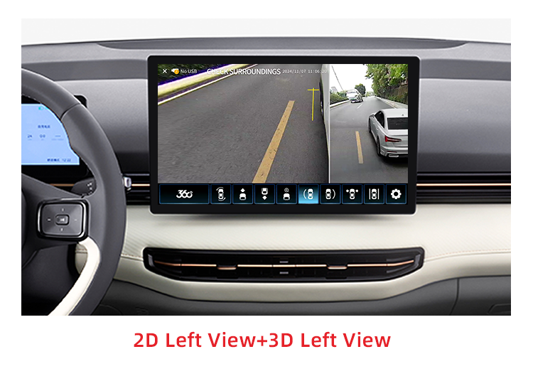 Sistema de cámara de automóvil de 360 grados con decodificador incorporado para Bestune Yueyi 03