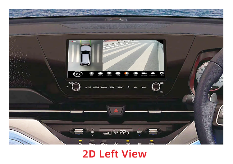 Sistema profesional de cámara de automóviles de 360 grados con decodificador incorporado para Kia Carens