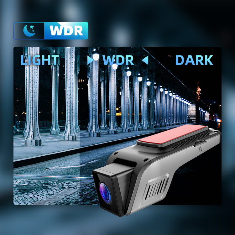 1296P ACC Dash Cam Camera Wifi Car Video Recorder Loop Recording Black Box DVR With 256G