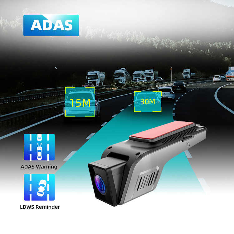 ADAS Front and Rear Dual Lens Car DVR Recorder Dash Cam Camera Black Box