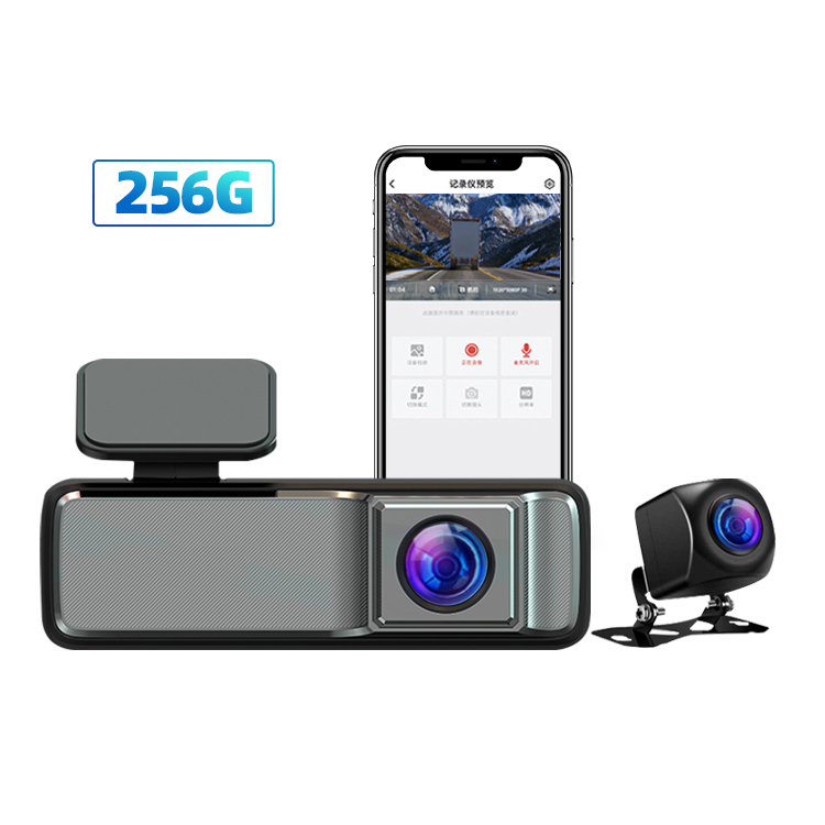 WIFI 1080P+1080P Dual Lens Dash Cam 130 Degree + 110 Degree Front and Rear Double Cameras