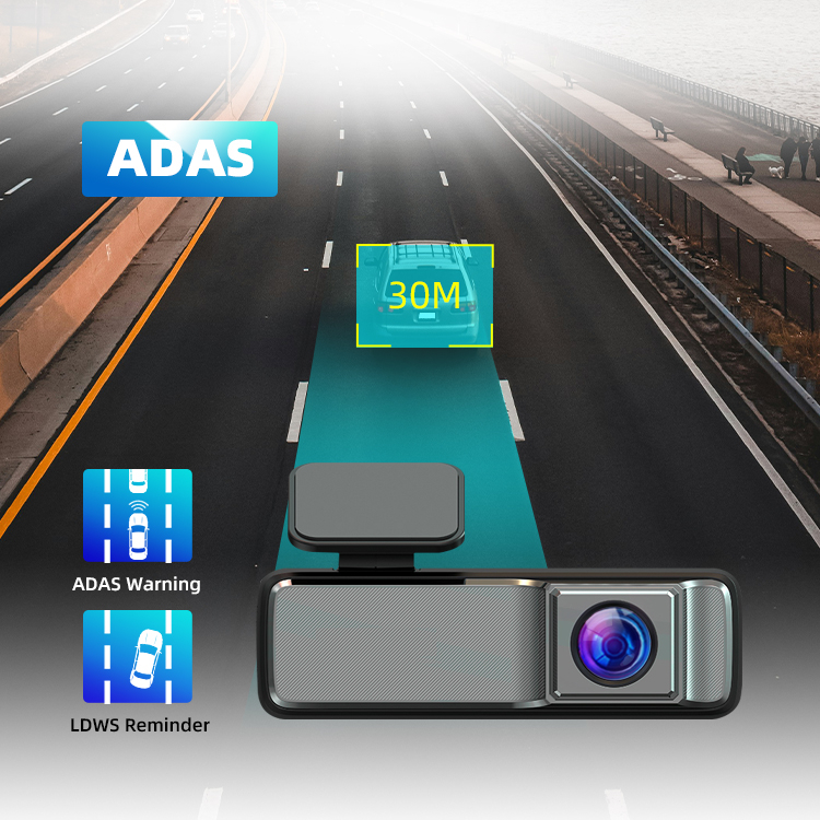 HD ADAS Recorder 160 Degree Wide Angle 24H Parking Monitoring WiFi DVR Dash Cam
