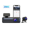 Wifi 2K + 1K Car DVR Dash Cam Dual Lens Rear View Video Recorder Support 256GB