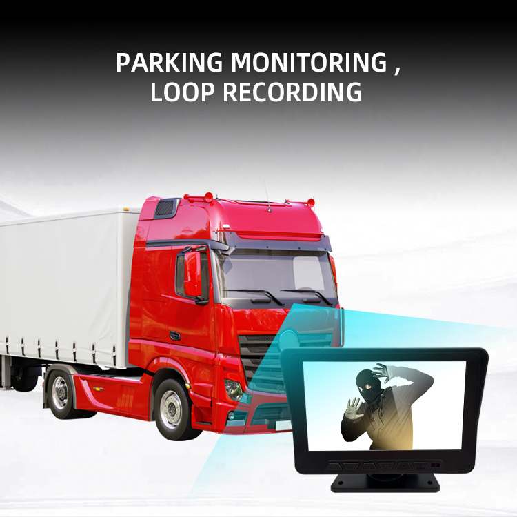 Dual View Monitor 2 Channel Voice Control Camera DVR System