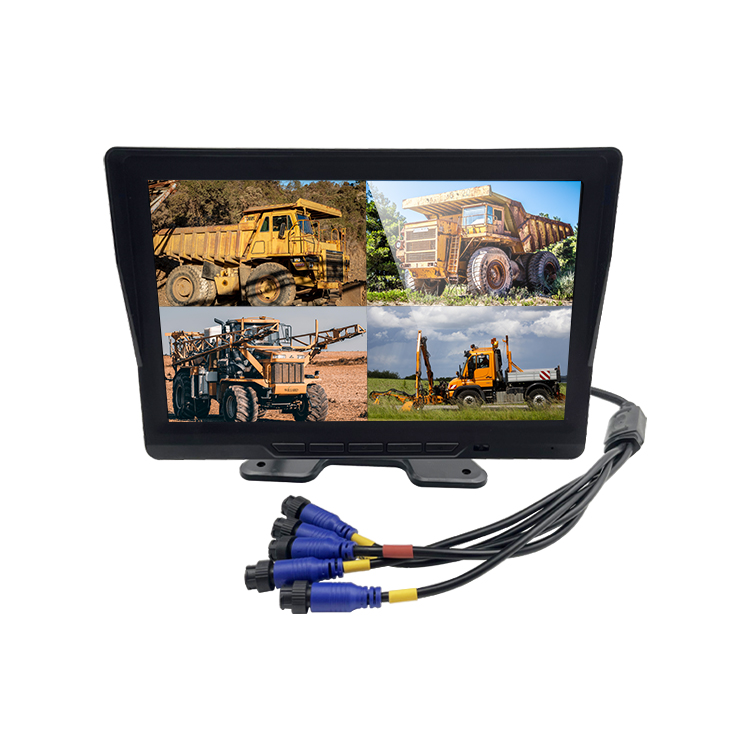 24H Parking Monitor ADAS BSD 4CH Camera Monitor System for Truck Bus - Supports 128GB