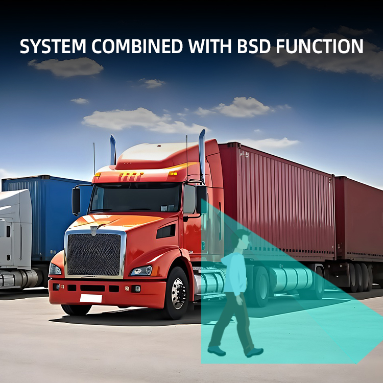 ADAS Truck DVR Monitor Camera BSD System for Vehicle Pedestrian Detect and Warning