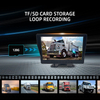 Voice Control Monitor with Audible Alarm - BSD 1080P AHD Truck 4 Channel Vehicle Camera
