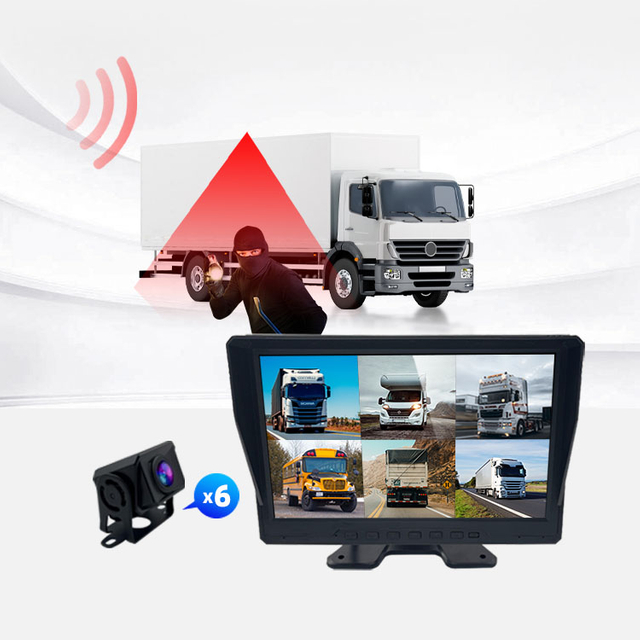 5 Channel Bus Camera Preventing Oil Theft Monitor System For Vans Truck Complete Set