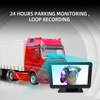 Truck 2 Lens Monitor System with Voice Control, Loop Recording & 24H Parking Monitor