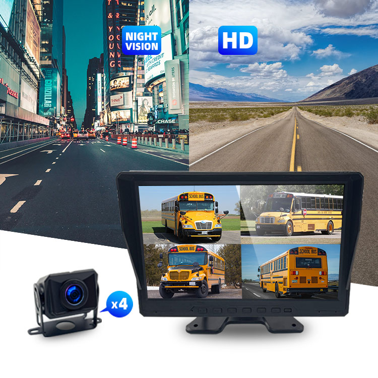 4 Channel Cameras System MDVR 4G CPS Wifi Truck DVR For Bus RV Monitoring