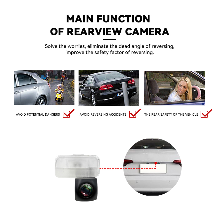 Cvbs Security Waterproof Backup Camera For Toyota
