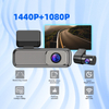 WIFI 2K+1080P Dual Channel Car Video Recorder 1.47 Inch IPS Screen Camera DVR Dashcam