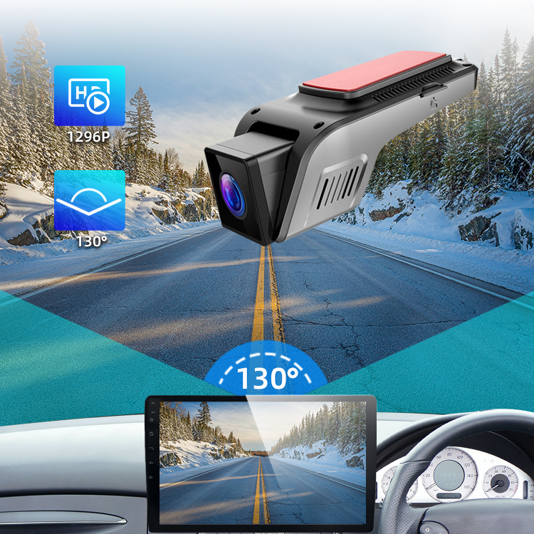 1296P ACC Dash Cam Camera Wifi Car Video Recorder Loop Recording Black Box DVR With 256G