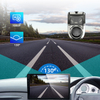 130 Degree Dual Lens Dash Cam Camera Reverse 1080P Front & Rear Dashcam With ADAS