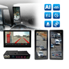 12.3 Inch AI Truck Side Mirror 6 Channel Cameras Monitor 360 Degree Panorama Camera System