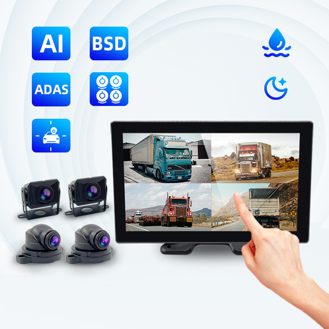 4 Ways Bus Truck Car Camera Monitor - Vehicle BSD ADAS System