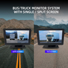 720P 1080P Voice Control 2 Channel Truck Bus RV Camera Monitor System