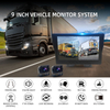 12V/24V 2 Channel Truck Front & Rear Camera 9 Inch Monitor With Parking Line