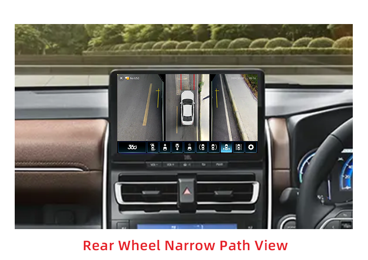 Sistema de cámara de automóvil de 360 grados con decodificador incorporado para Toyota Innova