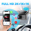 3 câmeras 2k+1080p+1080p Video Video WiFi App Control Car DVR Dash Cam 