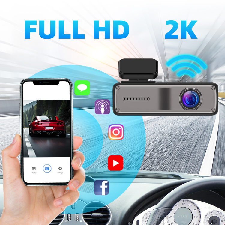2K 130 Degree Dash Camera 24H Park Monitoring Vehicle Blackbox Car DVR Video Drive Recorder 