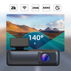 WIFI Dash Camera 1440P 2K Car DVR Video Recorder Dashcam 140 Degree Car Black Box