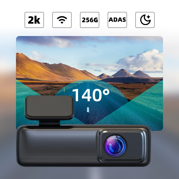 WIFI Dash Camera 1440P 2K Car DVR Video Recorder Dashcam 140 Degree Car Black Box