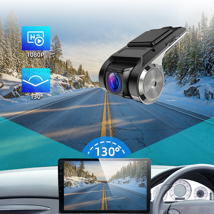 Dual Lens Full HD Car DVR Camera Night Vision Wifi ADAS Front and Rear Dashcam