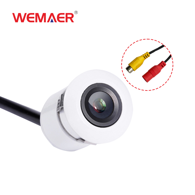 CVBS White Metal Night Vision Rearview Camera