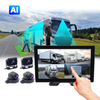 4 Ways Camera Quad Split Screen Monitor BSD Blind Spot Pedestrian Monitoring System