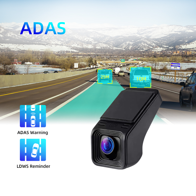 ADAS AI 지능형 Wi -Fi 대시 캠 야간 비전 비디오 레코더